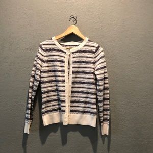 Fair isle cardigan sweater